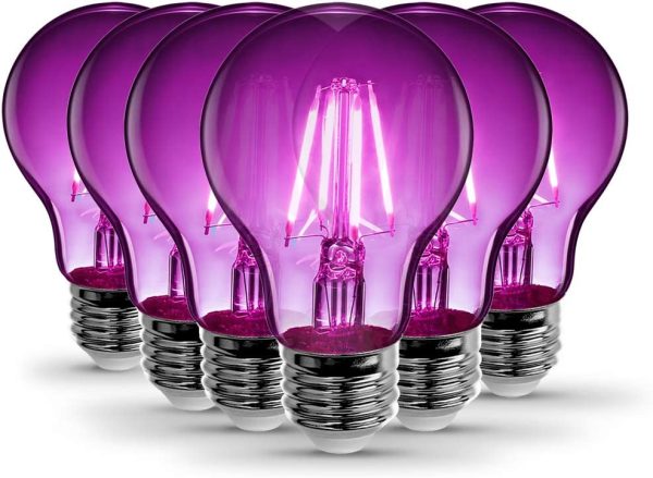 Dimmable Clear Glass Colored LED Light Bulbs